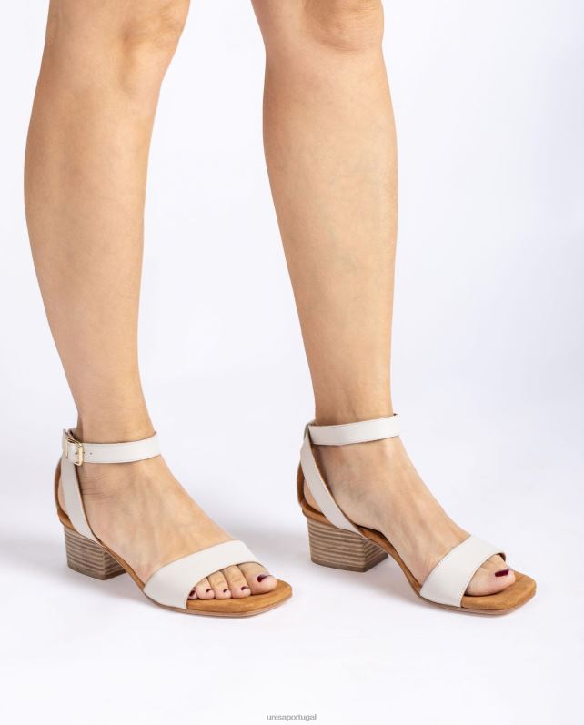 Unisa sandálias de salto largo mulheres 6V2Z6382 branco