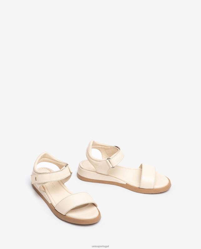 Unisa sandália de couro confortável mulheres 6V2Z6114 marrom