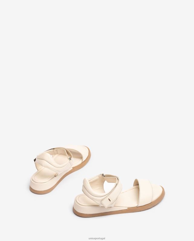 Unisa sandália de couro confortável mulheres 6V2Z6114 marrom