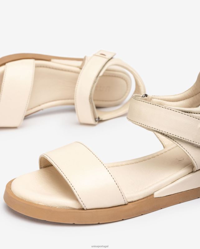 Unisa sandália de couro confortável mulheres 6V2Z6114 marrom