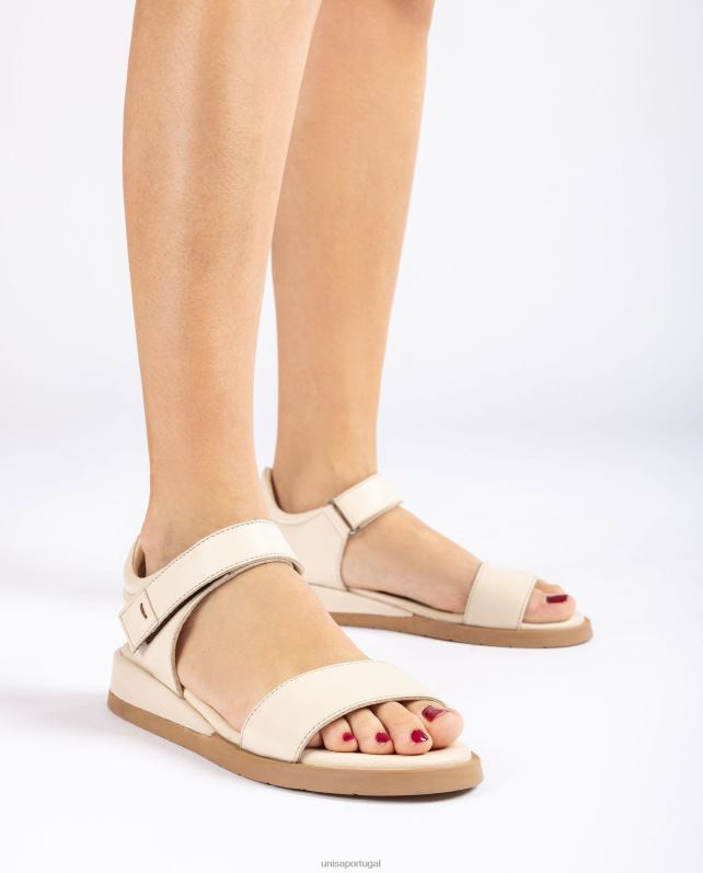 Unisa sandália de couro confortável mulheres 6V2Z6114 marrom