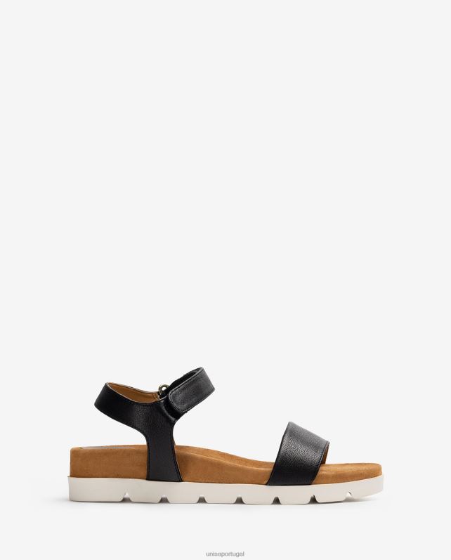 Unisa sandálias com tira de gancho e laço mulheres 6V2Z6399 gracioso