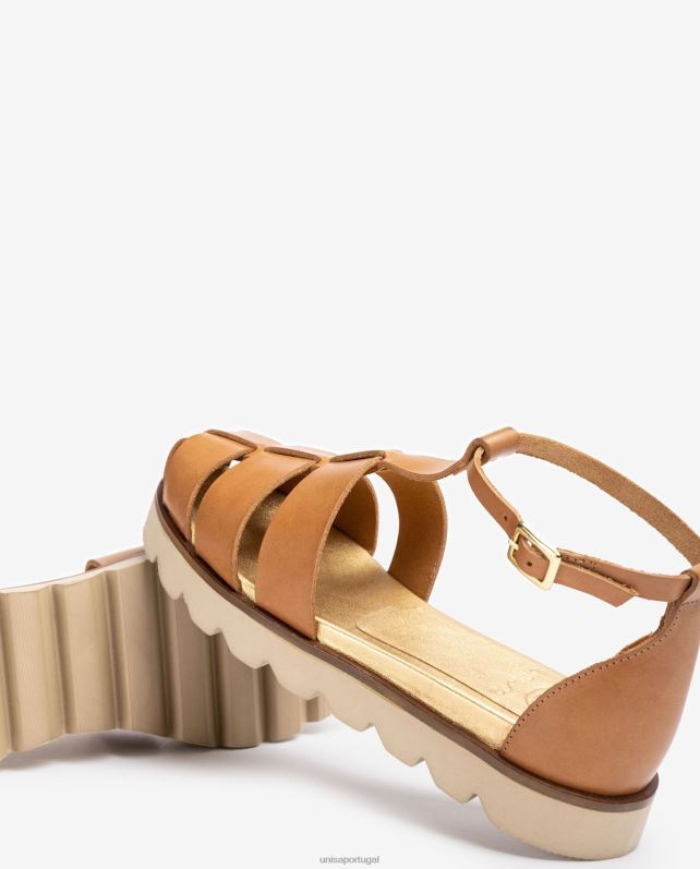 Unisa sapatos de geléia de couro mulheres 6V2Z6116 moda