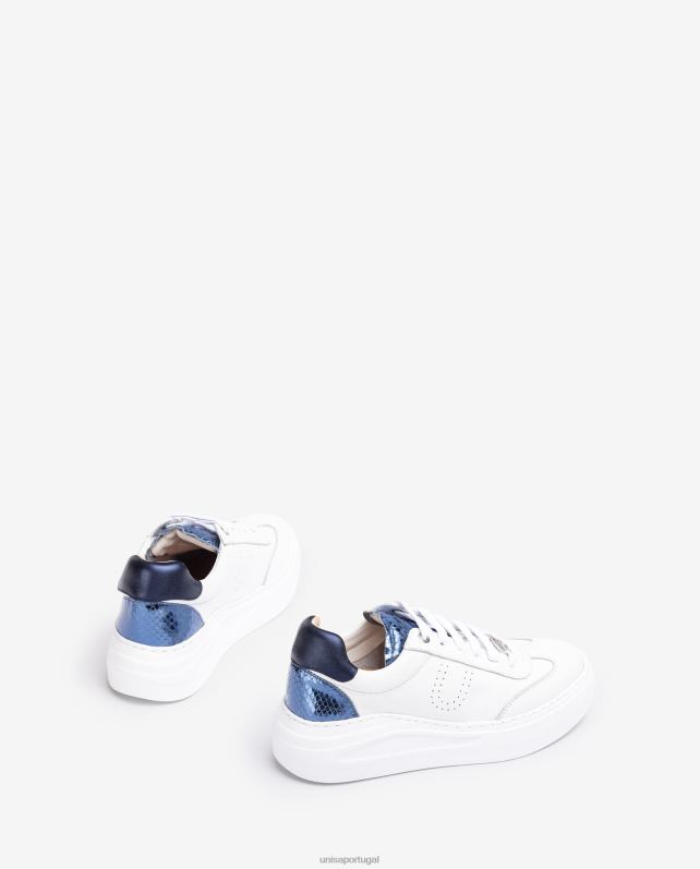 Unisa sapatilha de couro com sola maxi mulheres 6V2Z6663 branco