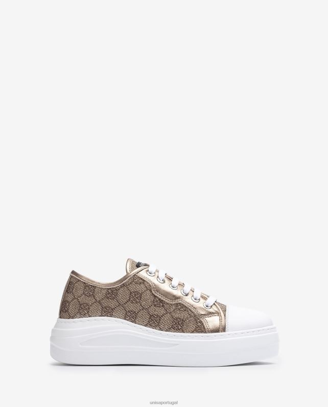 Unisa sapatilha em tecido brilhante mulheres 6V2Z6647 gracioso