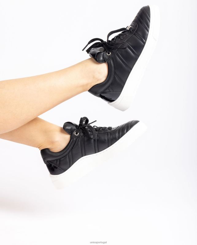 Unisa sapato esportivo com efeito acolchoado mulheres 6V2Z61241 preto
