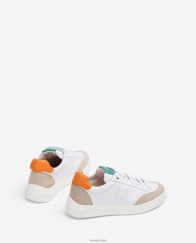 Unisa sapato esportivo contrastante unissex 6V2Z6666 branco