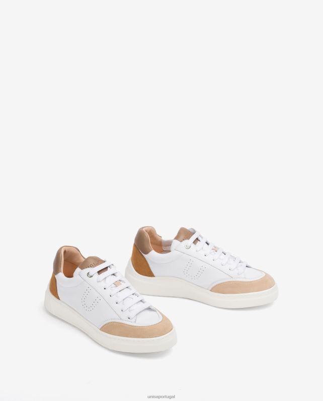 Unisa sapato esportivo contrastante unissex 6V2Z6667 branco