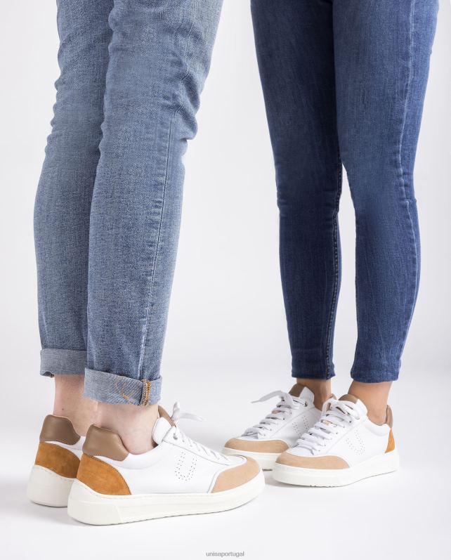 Unisa sapato esportivo contrastante unissex 6V2Z6667 branco