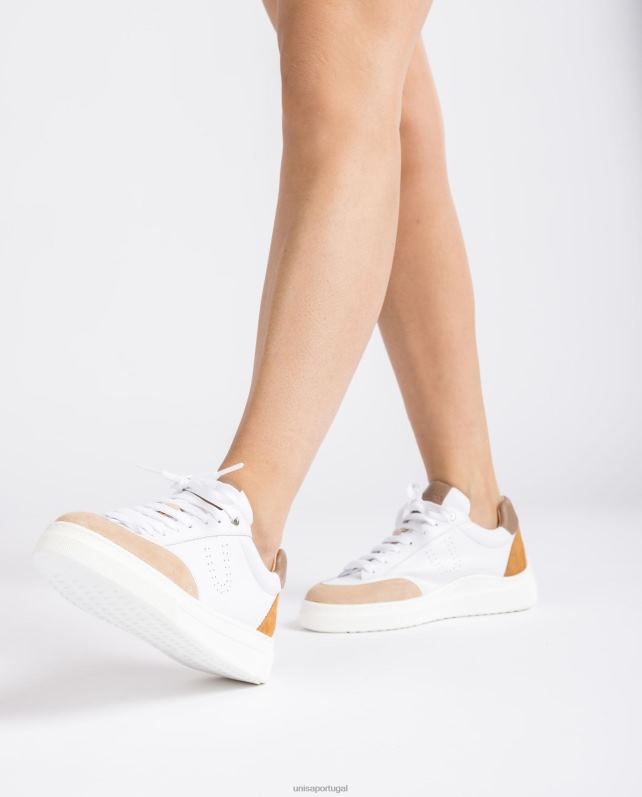 Unisa sapato esportivo contrastante unissex 6V2Z6667 branco