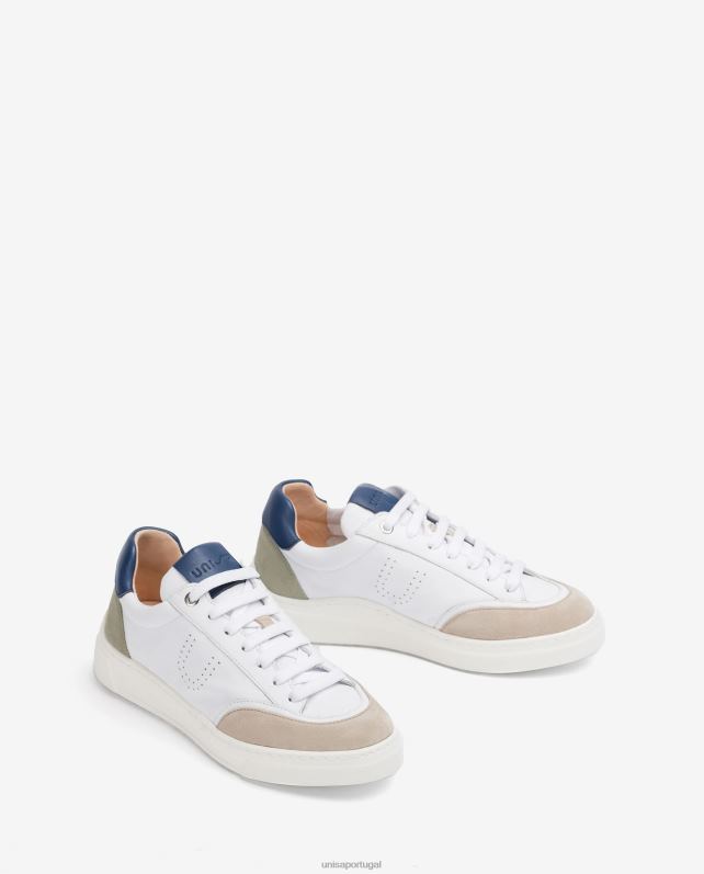 Unisa sapato esportivo contrastante unissex 6V2Z6668 branco