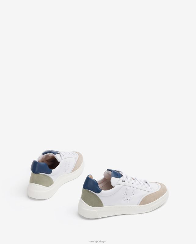 Unisa sapato esportivo contrastante unissex 6V2Z6668 branco