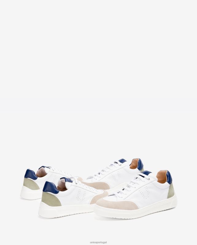 Unisa sapato esportivo contrastante unissex 6V2Z6668 branco