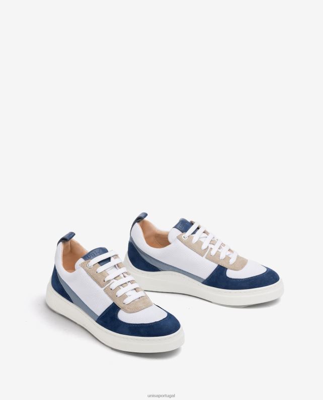 Unisa sapato esportivo de tecido e camurça unissex 6V2Z6659 moda