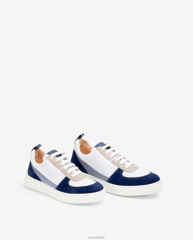 Unisa sapato esportivo de tecido e camurça unissex 6V2Z6659 moda