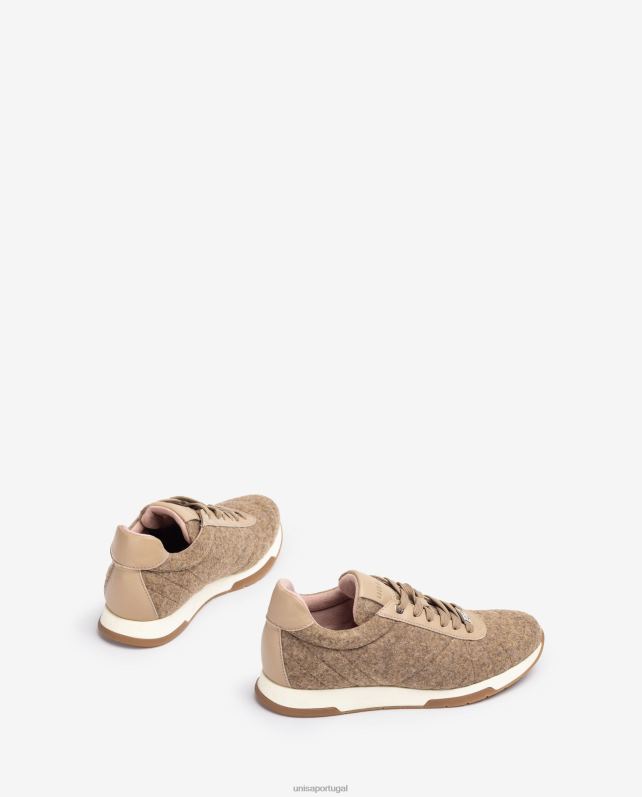 Unisa sapato esportivo ecowool mulheres 6V2Z61288 bege