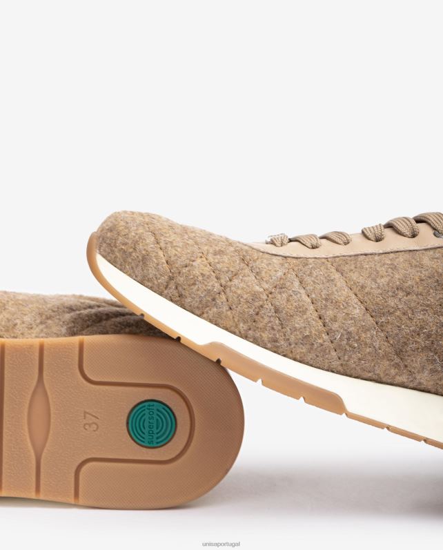 Unisa sapato esportivo ecowool mulheres 6V2Z61288 bege