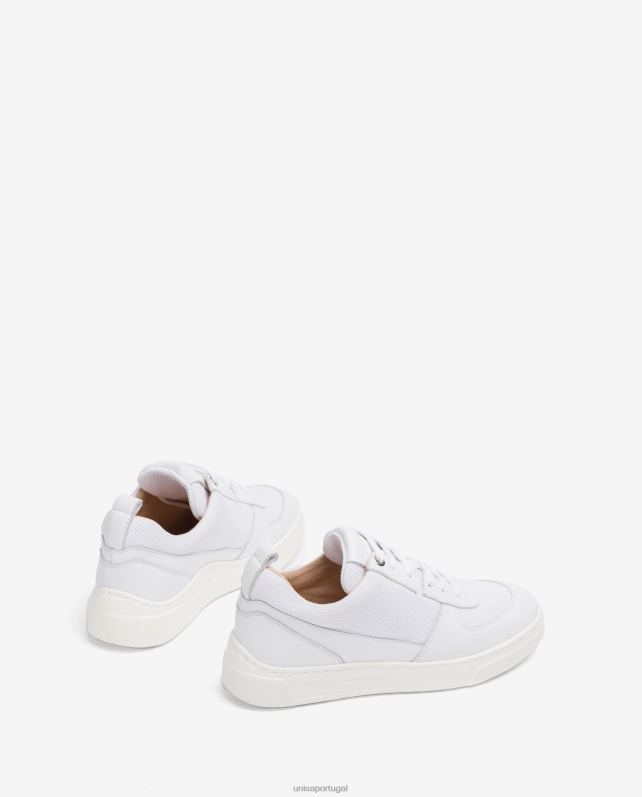 Unisa sapato esportivo em tecido e couro unissex 6V2Z6660 moda