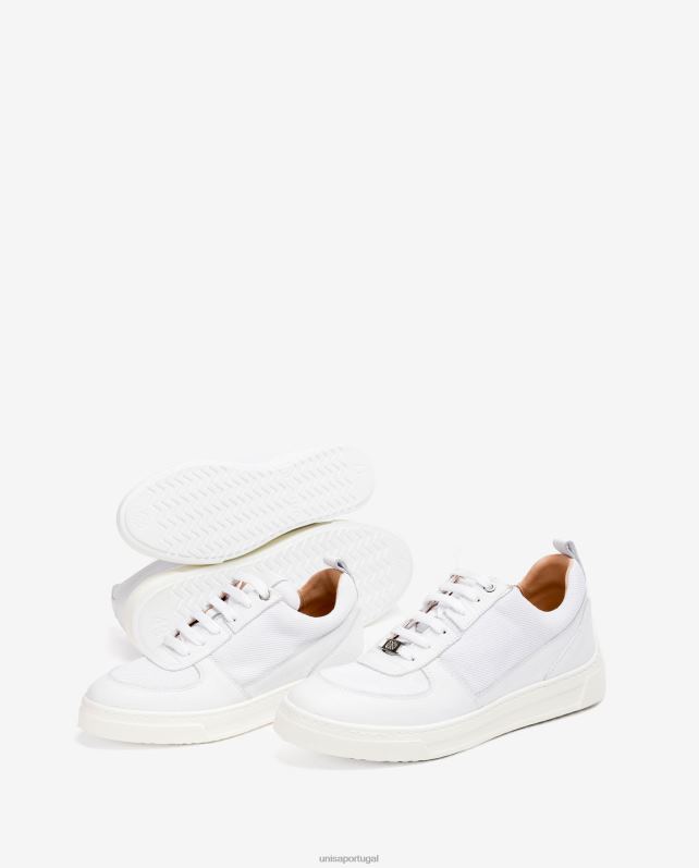 Unisa sapato esportivo em tecido e couro unissex 6V2Z6660 moda