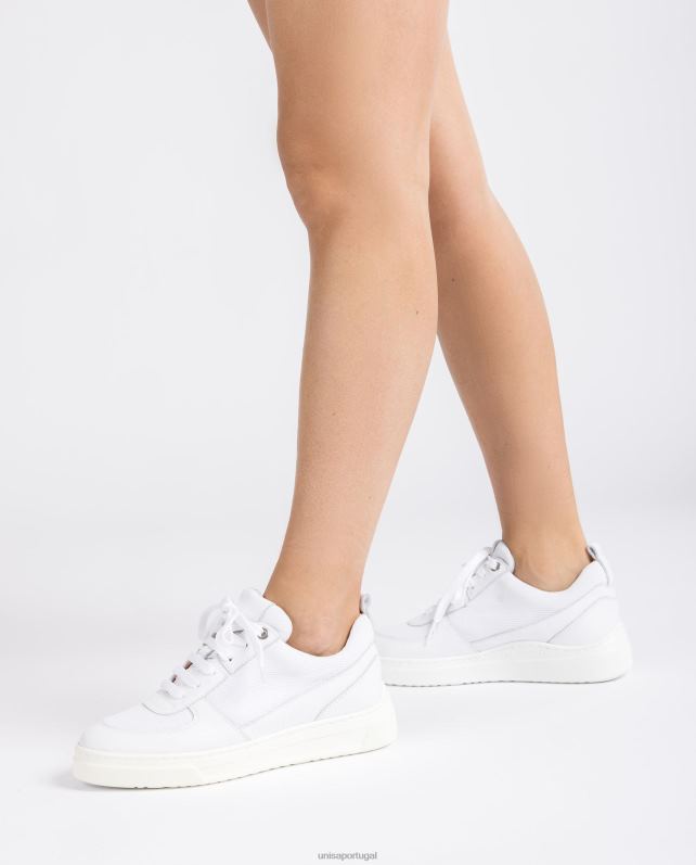 Unisa sapato esportivo em tecido e couro unissex 6V2Z6660 moda