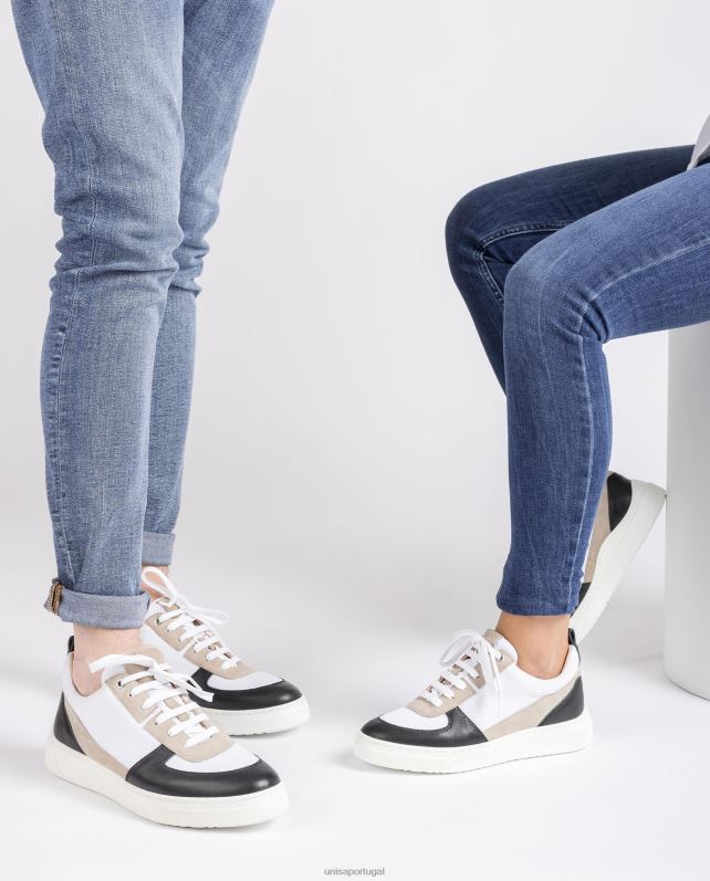 Unisa sapato esportivo em tecido e couro unissex 6V2Z6661 gracioso