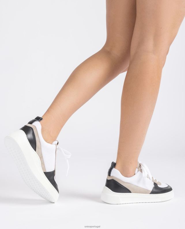 Unisa sapato esportivo em tecido e couro unissex 6V2Z6661 gracioso