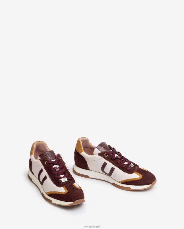 Unisa sapato esportivo supermacio contrastante mulheres 6V2Z61293 vermelho