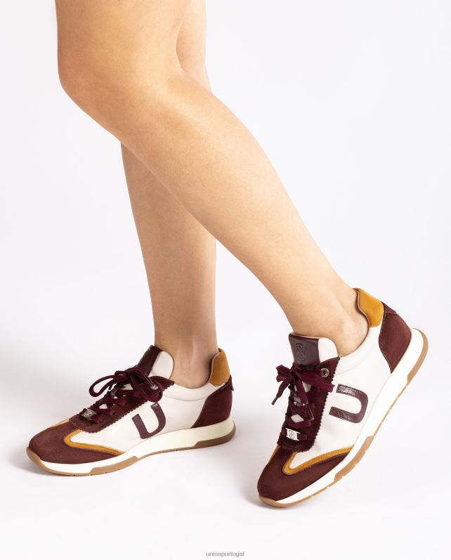 Unisa sapato esportivo supermacio contrastante mulheres 6V2Z61293 vermelho