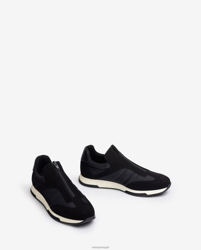 Unisa tênis camurça meia neoprene crianças 6V2Z61286 preto