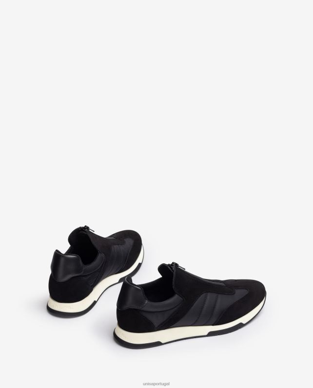 Unisa tênis camurça meia neoprene crianças 6V2Z61286 preto