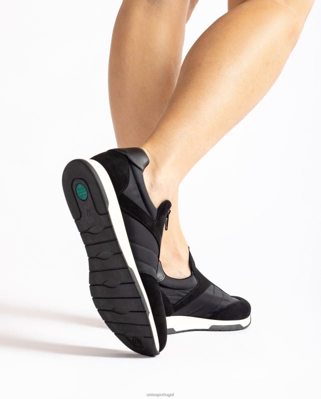 Unisa tênis camurça meia neoprene crianças 6V2Z61286 preto