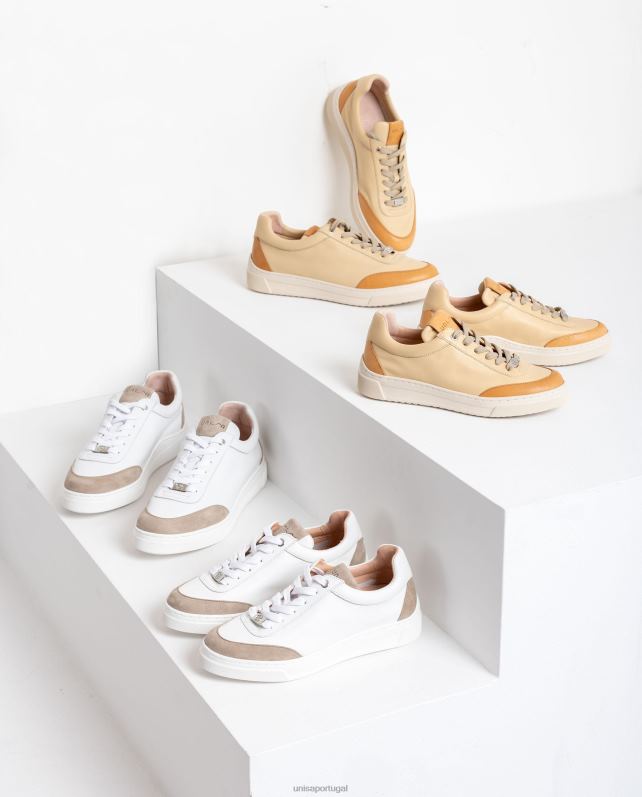 Unisa tênis com biqueira e calcanhar contrastantes mulheres 6V2Z6680 gracioso