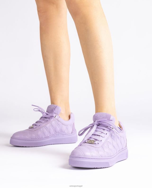 Unisa tênis com quilting geométrico mulheres 6V2Z6653 lila