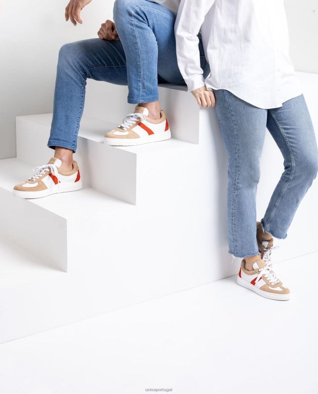 Unisa tênis contraste mulheres 6V2Z6685 branco