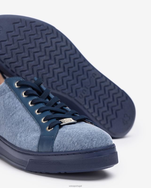 Unisa tênis feito em tecido reciclado mulheres 6V2Z6681 azul