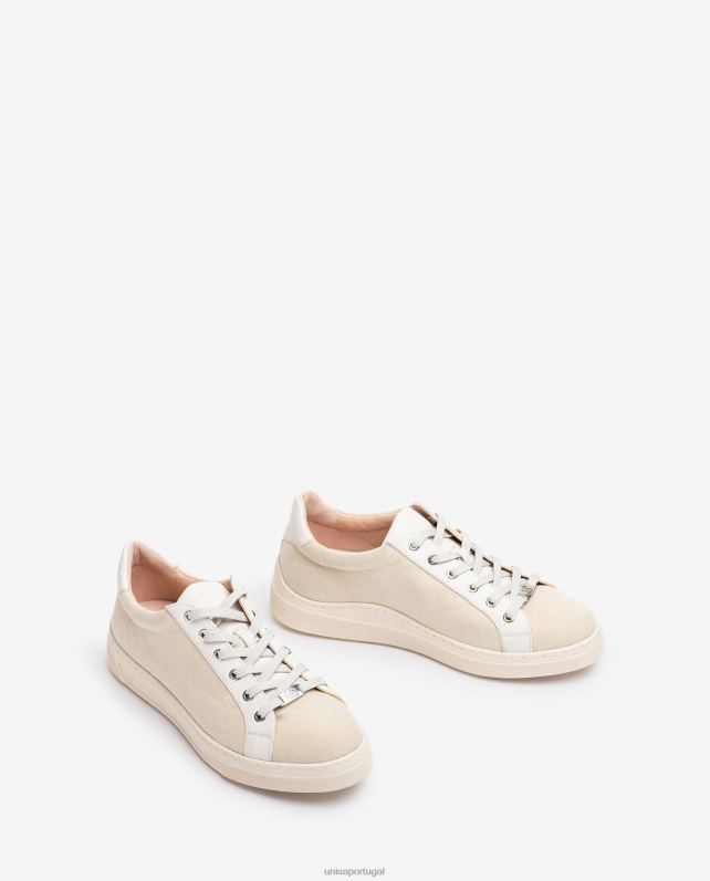 Unisa tênis feito em tecido reciclado mulheres 6V2Z6682 branco